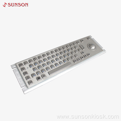 IP65 Stainless Steel Keyboard with trackball for self service terminal